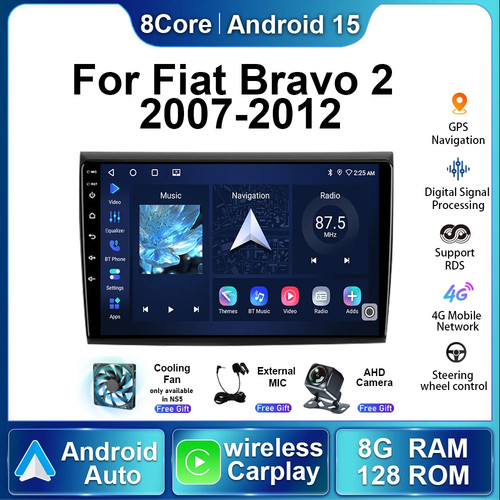 Car radio for - fiat, bravo
